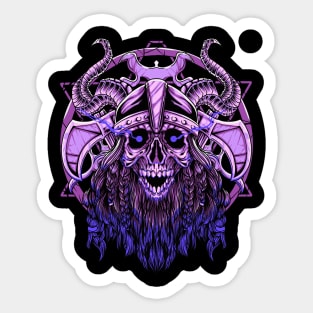 Skull Viking Sticker